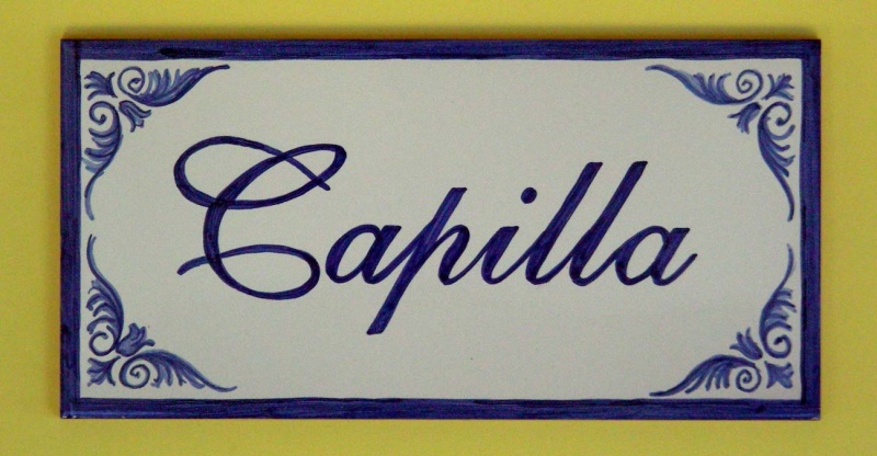 ceramic hand painted labels and tiles