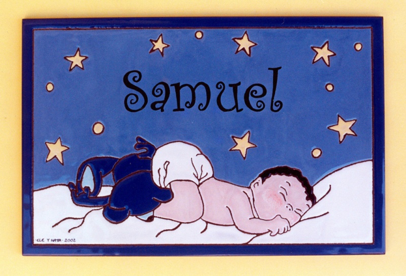 Births, Weddings and Communions hand painted ceramic plaques