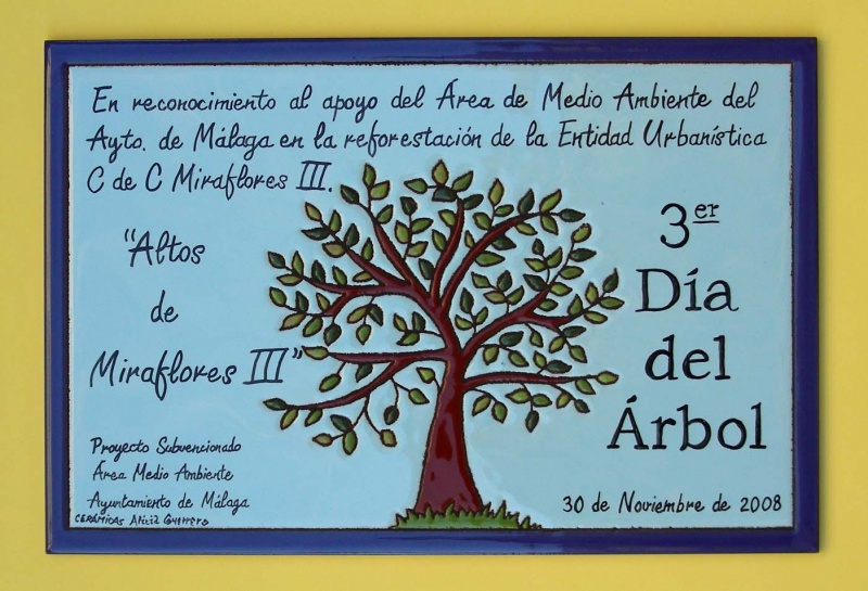 Ceramic handcrafted glazed plaques for anniversaries
