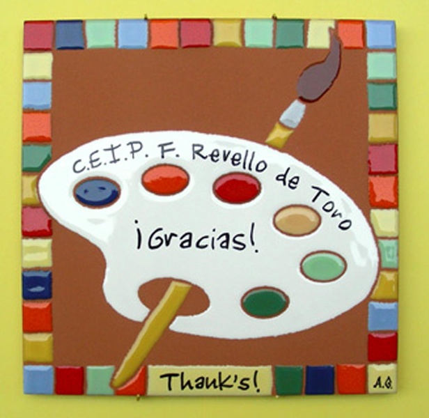 Gratefulness and recognition ceramic handcrafted