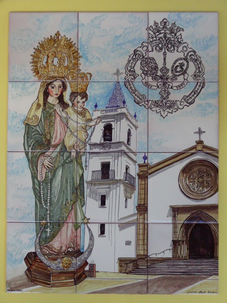 mural ceramica virgen rosario