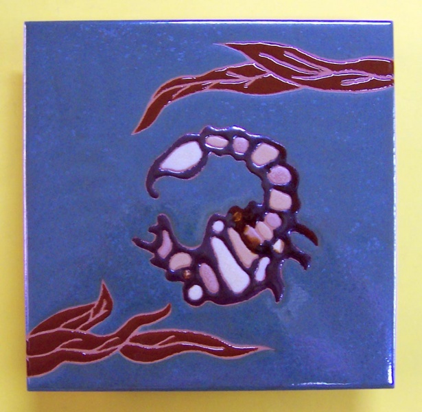 Ceramic handmade plates and tiles for decoration