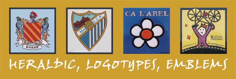Ceramic tiles  with Heraldic, Logotypes, Emblems plaques & tiles
