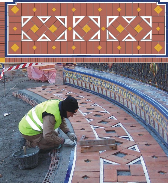 ceramic restoration tiles reconstruction work 
